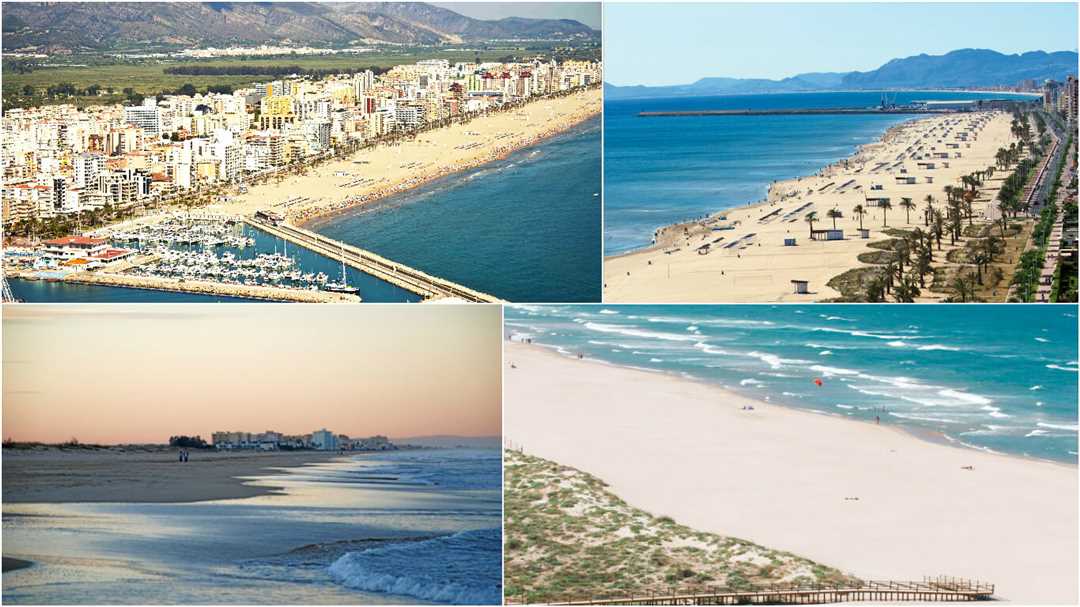 Els Molins: широкая полоса песчаного пляжа в Сагунто, Валенсия