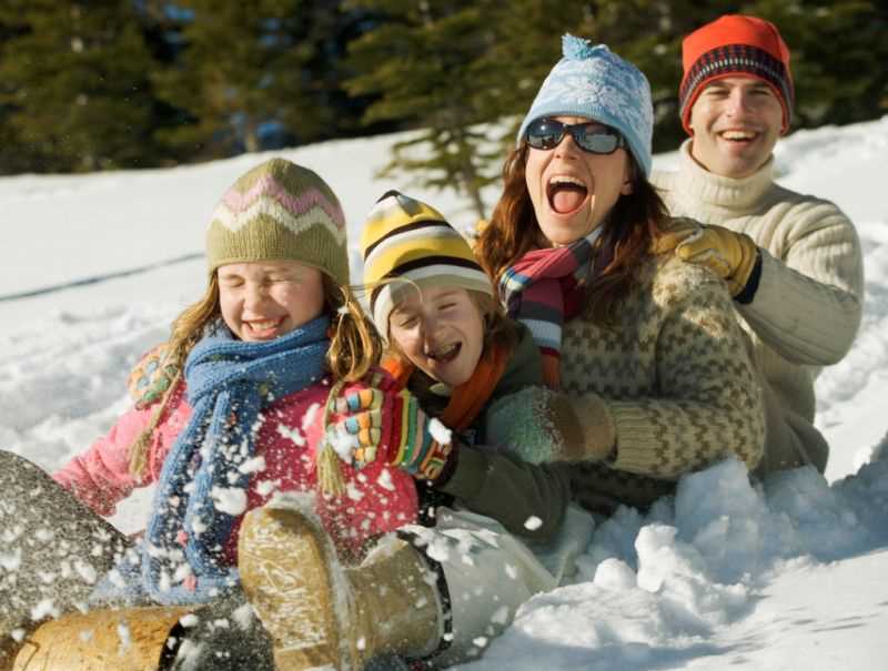 Где покататься с детьми зимой на лыжах